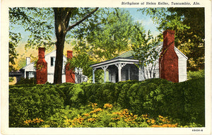Tuscumbia Alabama Ivy Green Helen Keller Birthplace Vintage Postcard 1941 - Vintage Postcard Boutique
