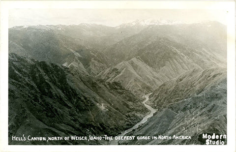 Hell's Canyon Weiser Idaho RPPC Vintage Postcard - Vintage Postcard Boutique