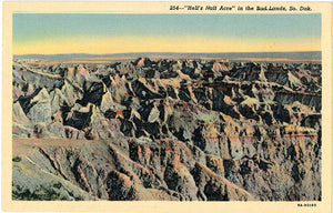 Badlands National Monument Hell's Half Acre South Dakota Vintage Postcard (unused) - Vintage Postcard Boutique