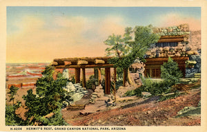 Grand Canyon National Park Hermit's Rest - Vintage Arizona Postcard (unused) - Vintage Postcard Boutique