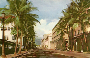 Honolulu Hawaii Bishop Street Vintage Postcard (unused) - Vintage Postcard Boutique