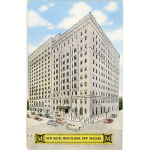 New Orleans Louisiana Hotel Monteleone Vintage Postcard 1954 - Vintage Postcard Boutique