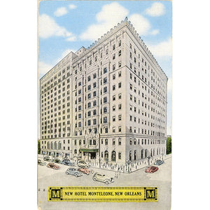 New Orleans Louisiana Hotel Monteleone Vintage Postcard 1954 - Vintage Postcard Boutique