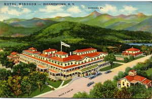 Elizabethtown New York Hotel Windsor Adirondack Mountains Vintage Postcard 1946 - Vintage Postcard Boutique