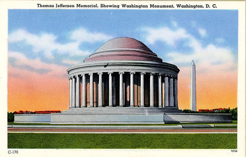 Washington D.C. Jefferson Memorial  Vintage Postcard (unused) - Vintage Postcard Boutique