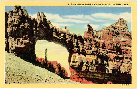 Cedar Breaks Walls of Jericho Southern Utah Vintage Postcard (unused) - Vintage Postcard Boutique