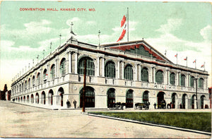 Kansas City Missouri Convention Hall Vintage Postcard 1909 - Vintage Postcard Boutique
