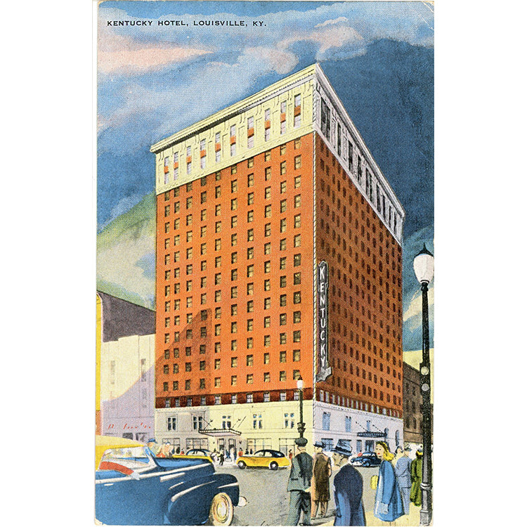 Louisville Kentucky – Kentucky Hotel Vintage Postcard (unused)