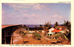 Florida Keys Overseas Highway Above Pigeon Key Vintage Postcard (unused) - Vintage Postcard Boutique