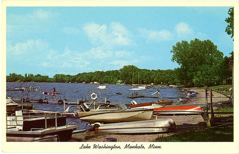 Mankato Minnesota Lake Washington Vintage Postcard (unused) - Vintage Postcard Boutique