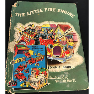 Vintage Bonnie Book – The Little Fire Engine illustrated by Victor Havel (1949) - Vintage Postcard Boutique