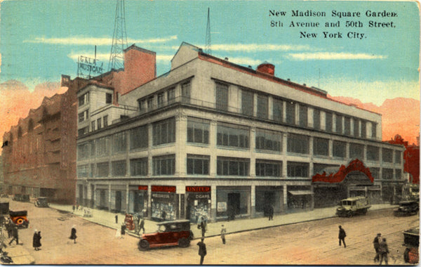 New York City New Madison Square Garden NYC Postcard 1930 - Vintage Postcard Boutique