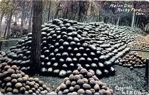 Rocky Ford Colorado Melon Day Vintage Postcard 1911 - Vintage Postcard Boutique