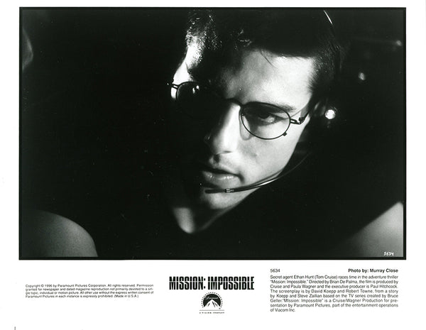 Tom Cruise MISSION IMPOSSIBLE 1996 Original Press Movie Still
