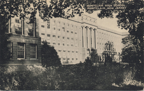 Montclair New Jersey High School Vintage Postcard 1948 - Vintage Postcard Boutique