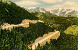 Mt. Ypsilon & Mummy Range from Trail Ridge Road Estes Park Grand Lake Colorado Vintage Postcard (unused) - Vintage Postcard Boutique