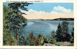 Newport Vermont Lake Memphremagog Owl's Head Vintage Postcard (unused) - Vintage Postcard Boutique