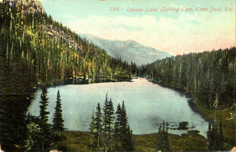 Estes Park Colorado Odessa Lake Looking East Vintage Postcard  (unused) - Vintage Postcard Boutique
