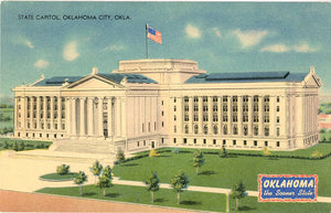 Oklahoma City State Capitol Vintage Postcard (unused) - Vintage Postcard Boutique