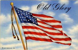 Old Glory Patriotic American Flag Remember Pearl Harbor Vintage Postcard (unused) - Vintage Postcard Boutique