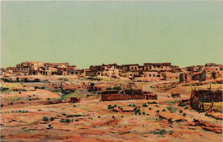 Old Laguna Indian Pueblo Santa Fe Trail New Mexico Vintage Postcard (unused) - Vintage Postcard Boutique