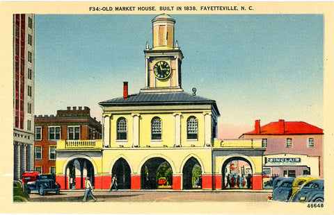 Fayetteville North Carolina Old Market House Vintage Postcard (unused) - Vintage Postcard Boutique