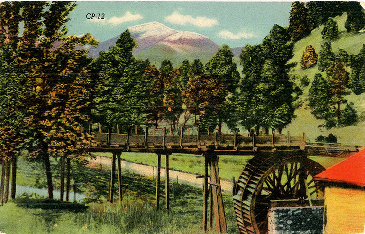 Ruidoso New Mexico Old Mill White Mountains Old Baldy Vintage Postcard (unused) - Vintage Postcard Boutique