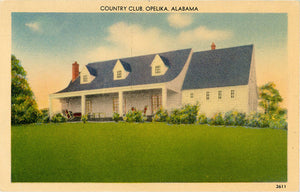 Opelika Alabama Country Club Vintage Postcard (unused) - Vintage Postcard Boutique