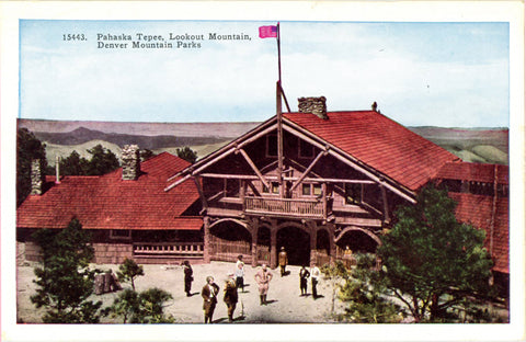 Pahaska Tepee Lookout Mountain Denver Mountain Parks Colorado Vintage Postcard 1949