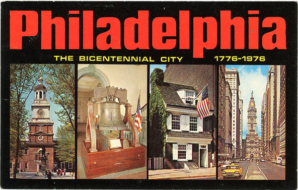 Philadelphia Large Letter Multi View Pennsylvania Vintage Postcard - Bicentennial City 1976 - Vintage Postcard Boutique