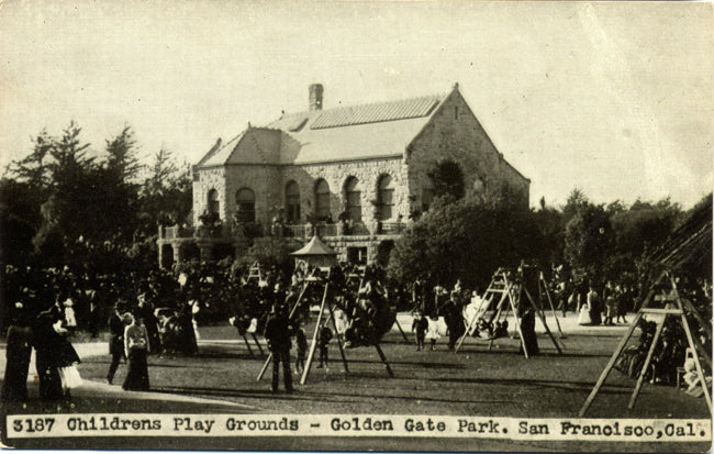 Childrens Playgrounds Golden Gate Park San Francisco California Vintage Postcard (unused) - Vintage Postcard Boutique