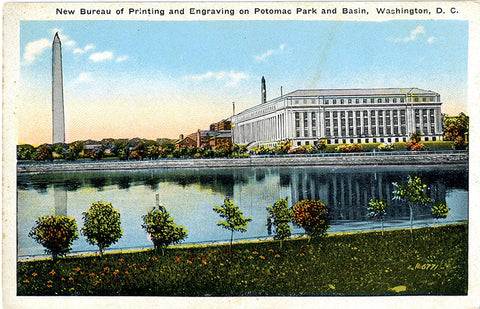Bureau of Printing & Engraving Washington D.C. Vintage Postcard 1920s (unused)