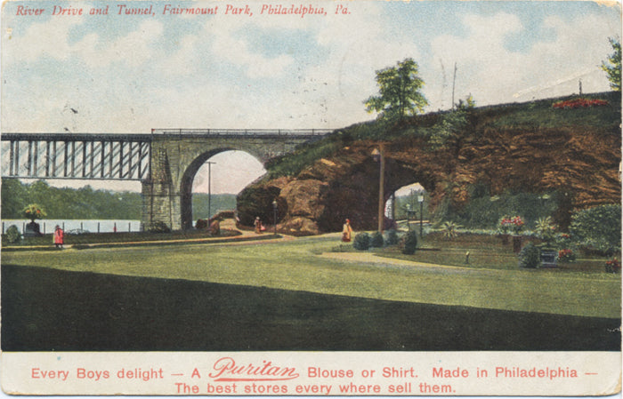 Philadelphia Pennsylvania Fairmount Park Puritan Vintage Postcard 1908 - Vintage Postcard Boutique