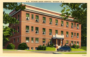 Richard Baker Hospital Hickory North Carolina Vintage Postcard (unused) - Vintage Postcard Boutique