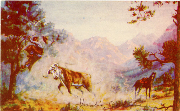 Rough Ranges – Western L. H. Dude Larsen Vintage Postcard 1939 (unused) - Vintage Postcard Boutique