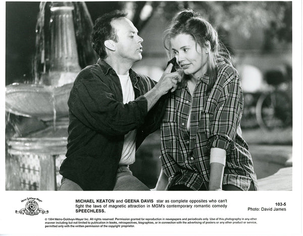 Michael Keaton Geena Davis SPEECHLESS 1994 Original Press Movie Still