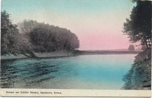 Spencer Iowa Scene on Little Sioux River Vintage Postcard - Vintage Postcard Boutique