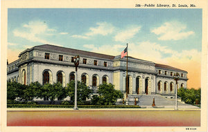 Downtown St. Louis Public Library Missouri Vintage Postcard (unused) - Vintage Postcard Boutique
