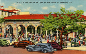 St. Petersburg Florida Open Air Post Office Vintage Postcard (unused) - Vintage Postcard Boutique