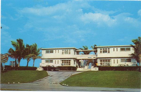 Delray Beach Florida Sunny Surf Apartments Vintage Postcard (unused) - Vintage Postcard Boutique