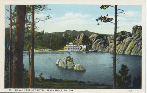 Black Hills South Dakota Sylvan Lake Hotel Vintage Postcard (unused) - Vintage Postcard Boutique