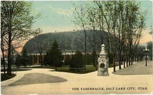 Salt Lake City Utah Mormon Tabernacle Vintage Postcard 1912 - Vintage Postcard Boutique