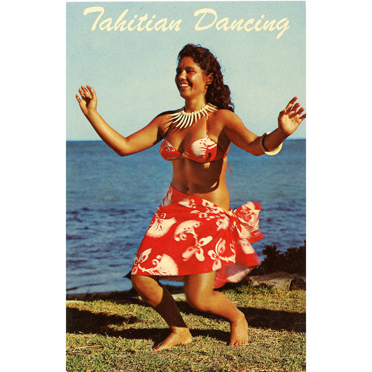 Tahitian Polynesian Dancing Hawaii Vintage Postcard (unused) - Vintage Postcard Boutique