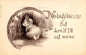 Tom Yad Vintage Comic Postcard - Nobody Loves Me 1911 - Vintage Postcard Boutique
