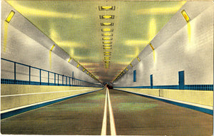 Mobile Alabama Bankhead Tunnel Interior Vintage Postcard - Vintage Postcard Boutique