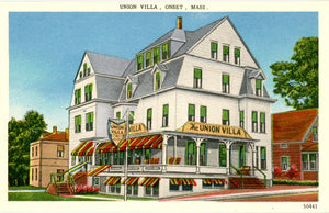 Cape Cod Union Villa Hotel & Restaurant Onset Bay Massachusetts Vintage Postcard (unused) - Vintage Postcard Boutique
