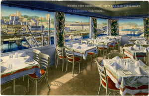 San Francisco California Vista Del Mar Restaurant Vintage Postcard (unused) - Vintage Postcard Boutique