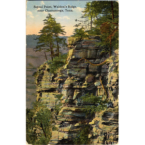 Chattanooga Tennessee Signal Point Walden's Ridge Vintage Postcard (unused) - Vintage Postcard Boutique