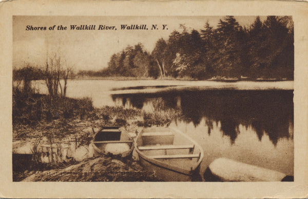 Wallkill New York Shores of Wallkill River Vintage Postcard - Vintage Postcard Boutique