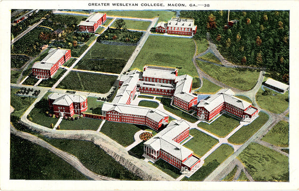 Macon Georgia Wesleyan College for Women Vintage Postcard 1942 - Vintage Postcard Boutique
